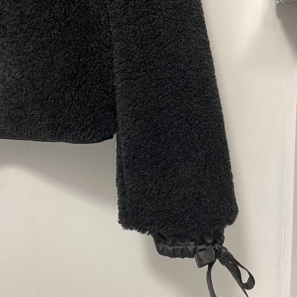 Tory Burch Black Shearling Jacket - Picture 3 of 9